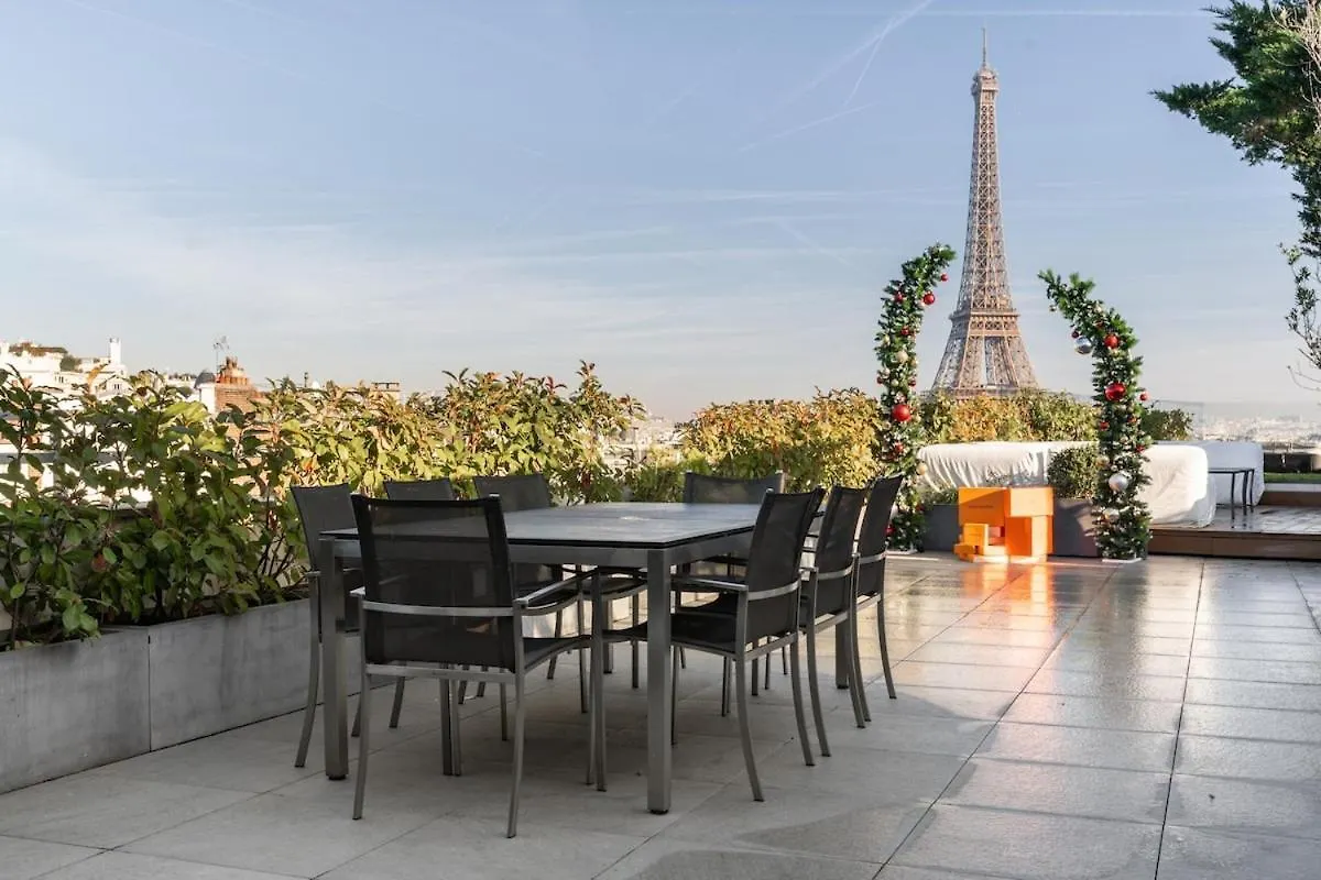 Splendide Apartment Rooftop Jacuzzi Tour Eiffel Ac Paris 0*,